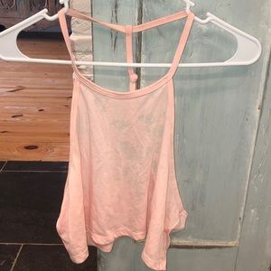 pink crop top